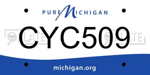 CYC509 Michigan License Plate