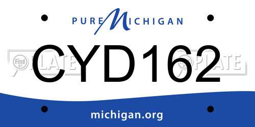 CYD162 Michigan License Plate