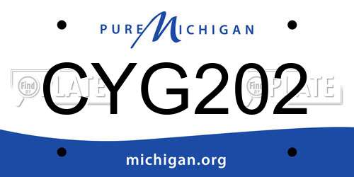CYG202 Michigan License Plate