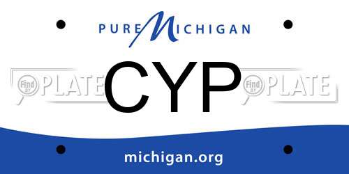 CYP Michigan License Plate