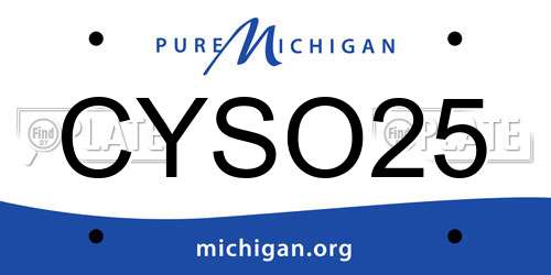 CYSO25 Michigan License Plate
