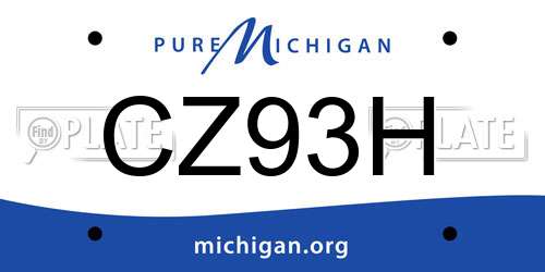 CZ93H Michigan License Plate