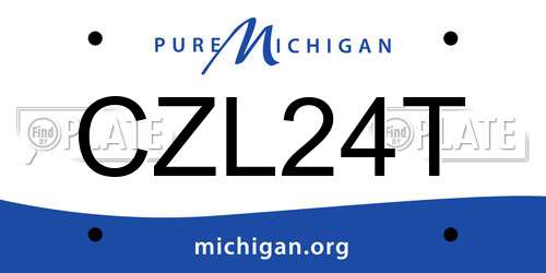 CZL24T Michigan License Plate