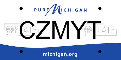 CZMYT Michigan License Plate