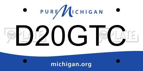 D20GTC Michigan License Plate