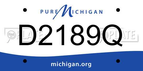 D2189Q Michigan License Plate