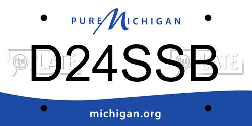 D24SSB Michigan License Plate