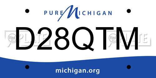 D28QTM Michigan License Plate