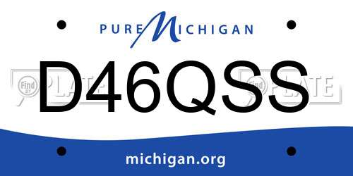 D46QSS Michigan License Plate