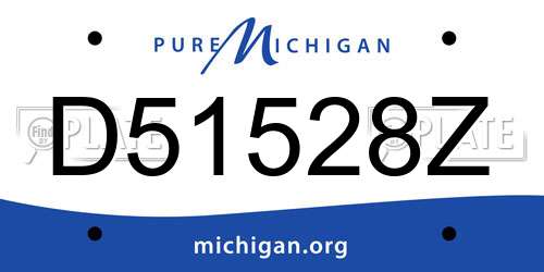 D51528Z Michigan License Plate