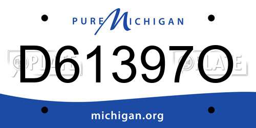 D61397O Michigan License Plate
