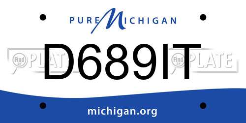 D689IT Michigan License Plate