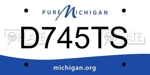 D745TS Michigan License Plate