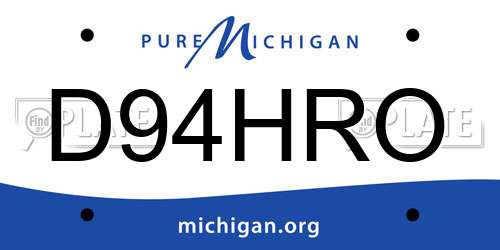 D94HRO Michigan License Plate