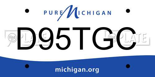 D95TGC Michigan License Plate