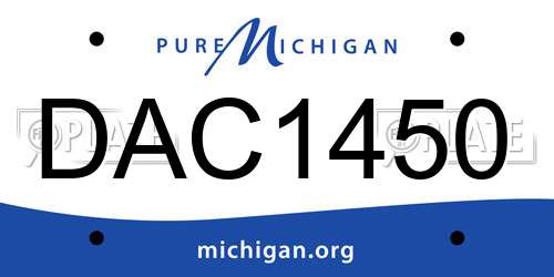 DAC1450 Michigan License Plate