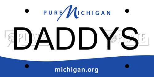 DADDYS Michigan License Plate