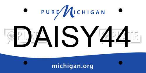 DAISY44 Michigan License Plate