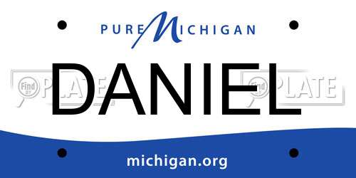 DANIEL Michigan License Plate