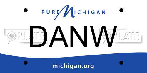 DANW Michigan License Plate