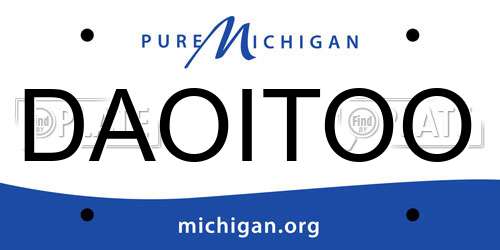 DAOITOO Michigan License Plate