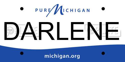 DARLENE Michigan License Plate