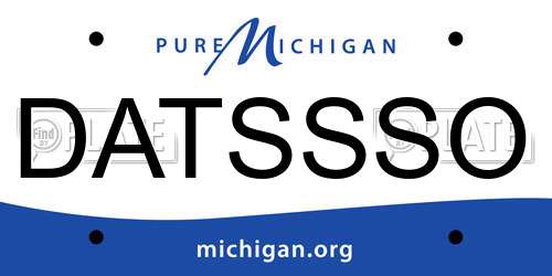 DATSSSO Michigan License Plate