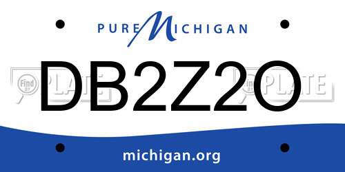 DB2Z2O Michigan License Plate