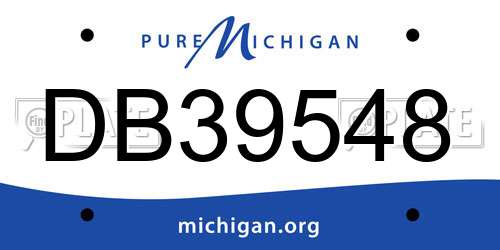 DB39548 Michigan License Plate