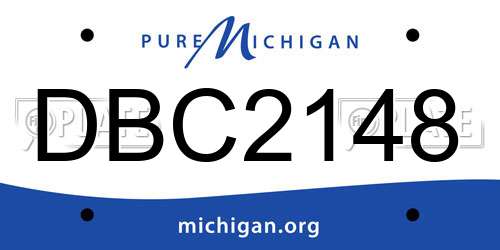 DBC2148 Michigan License Plate