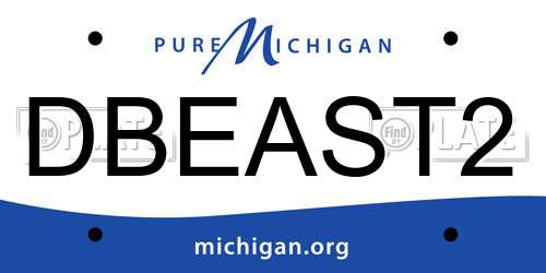 DBEAST2 Michigan License Plate