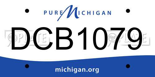 DCB1079 Michigan License Plate