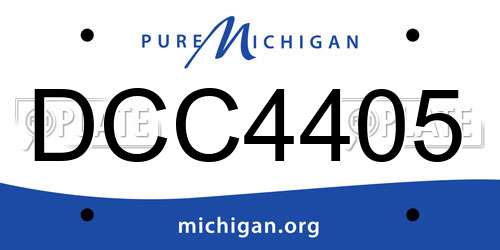 DCC4405 Michigan License Plate