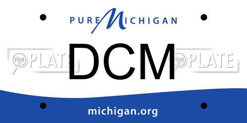 DCM Michigan License Plate