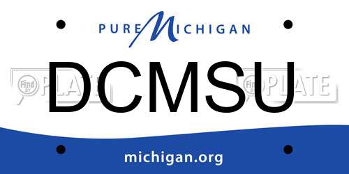 DCMSU Michigan License Plate