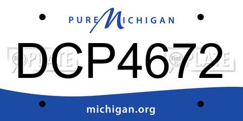 DCP4672 Michigan License Plate