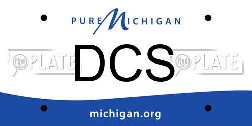 DCS Michigan License Plate