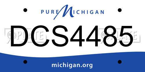 DCS4485 Michigan License Plate