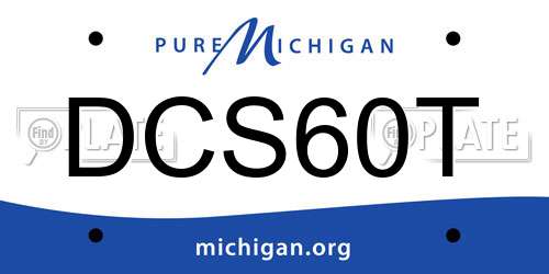 DCS60T Michigan License Plate