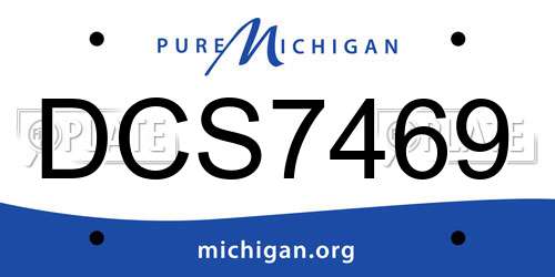 DCS7469 Michigan License Plate