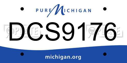 DCS9176 Michigan License Plate