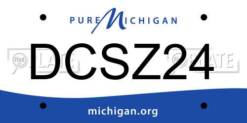 DCSZ24 Michigan License Plate