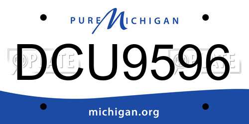 DCU9596 Michigan License Plate