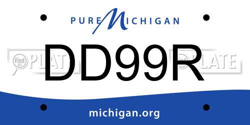 DD99R Michigan License Plate