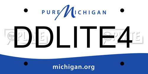 DDLITE4 Michigan License Plate