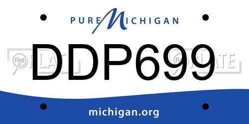 DDP699 Michigan License Plate