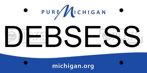 DEBSESS Michigan License Plate