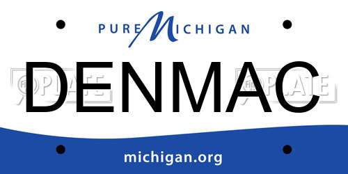 DENMAC Michigan License Plate