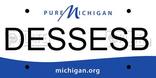 DESSESB Michigan License Plate