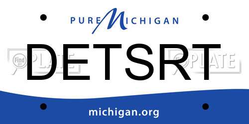DETSRT Michigan License Plate